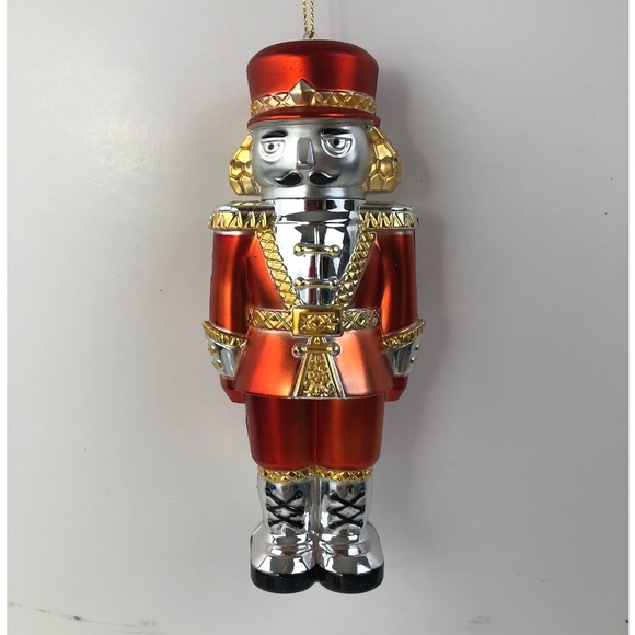 Christmas Ornament Nutcracker Tin Solider Bank - Picture 1 of 3